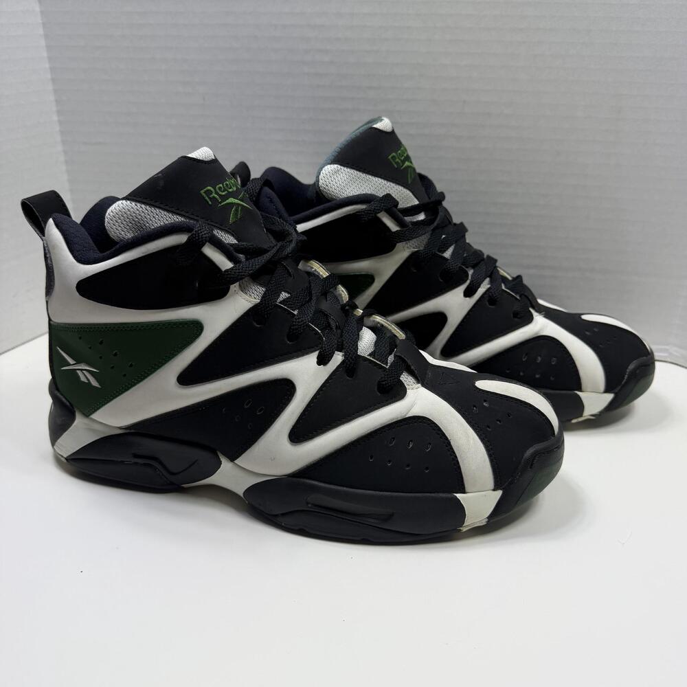 Reebok Kamikaze I Mid Shawn Kemp Sonics Men’s 12 V60362 Black White Green
